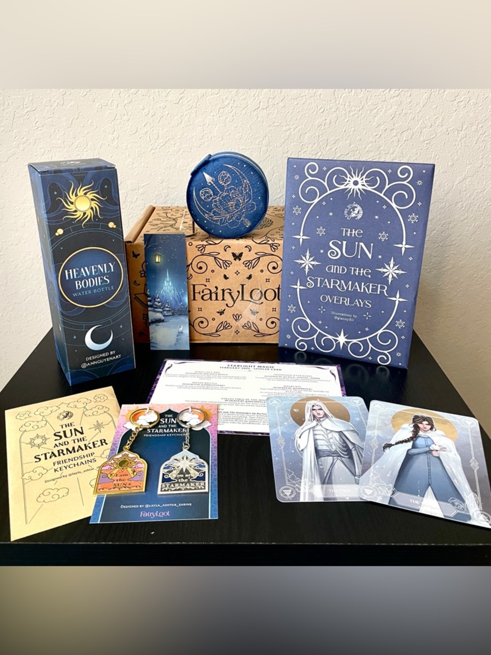 FairyLoot February 2026 YA Items Box The Sun and the Starmaker Themed (no book)